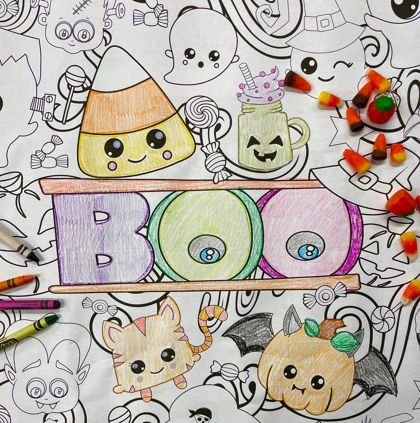 Halloween Coloring Poster