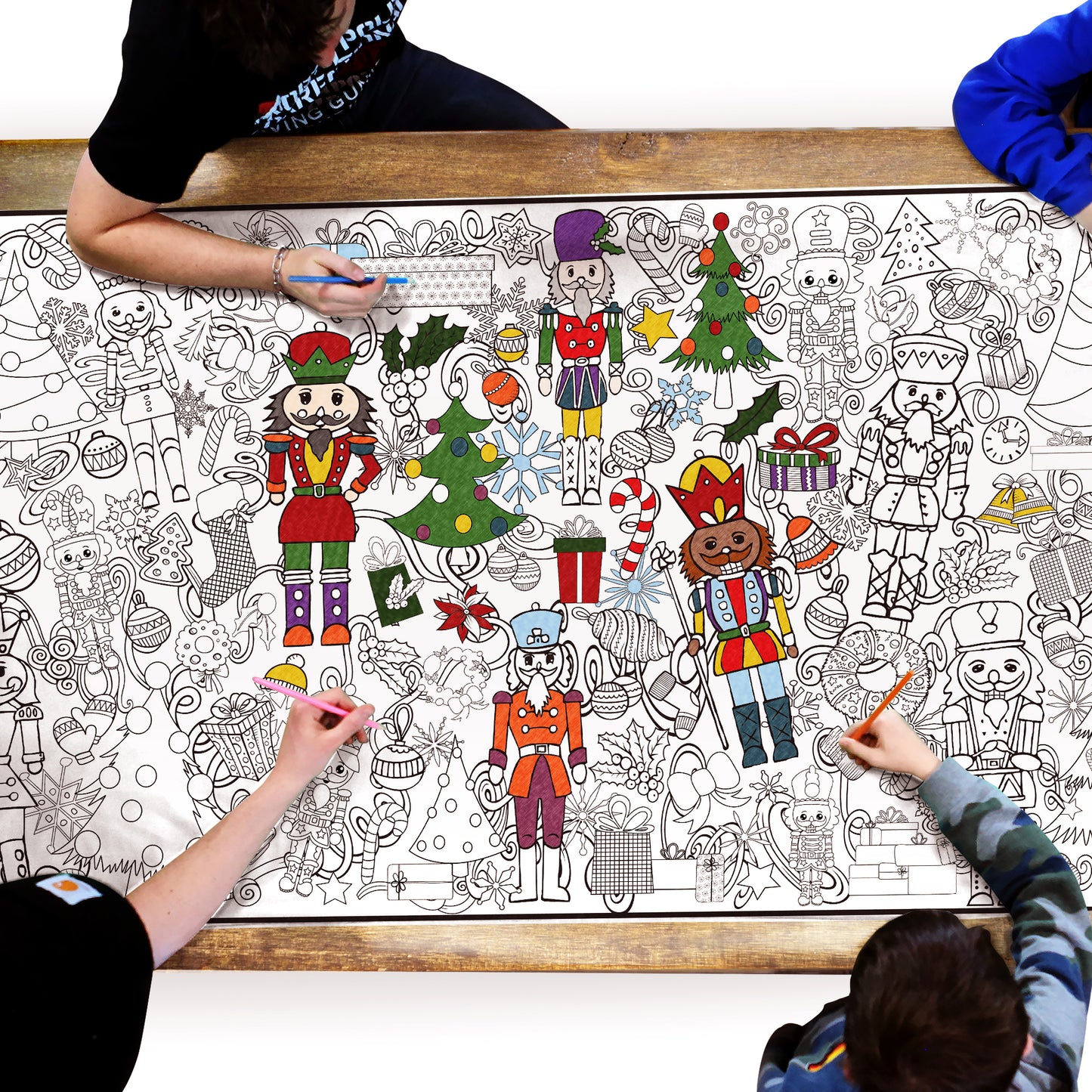 Nutcracker Coloring Poster for Holiday