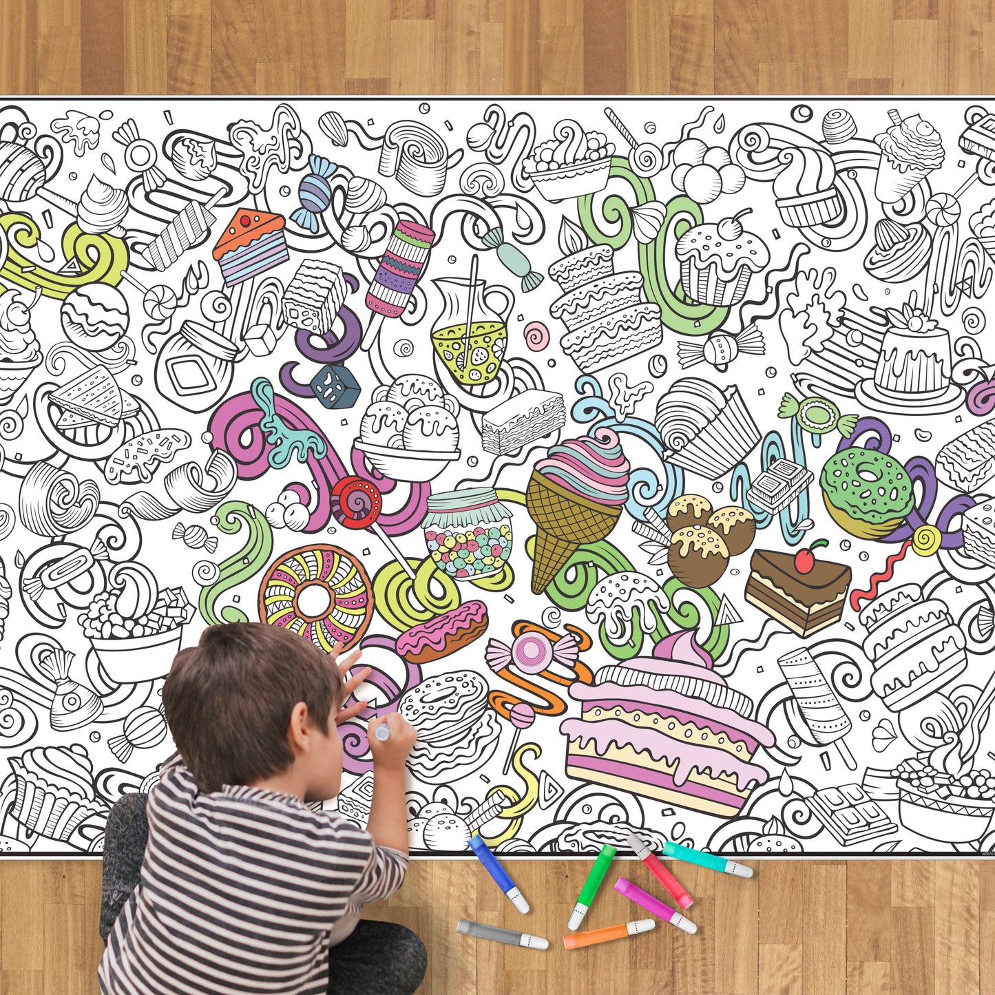 Sweets Coloring Poster