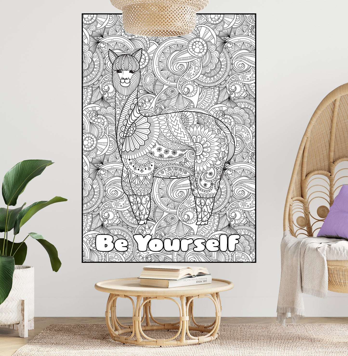 PERSONALIZED Premium ANIMAL Coloring Poster - choose your favorite animal