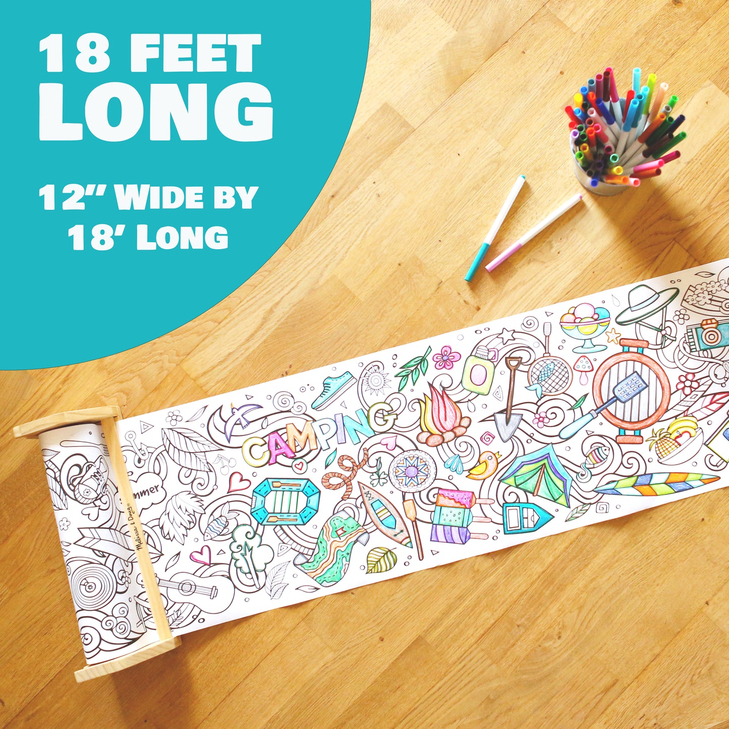 Summer Coloring Poster Roll