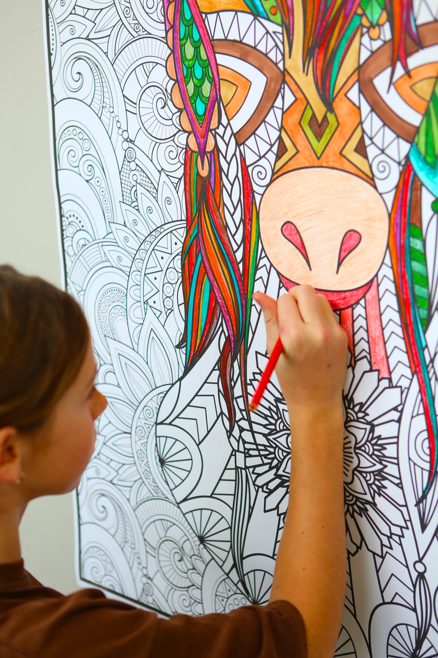 Unicorn Coloring Poster - Whimsical and Magical