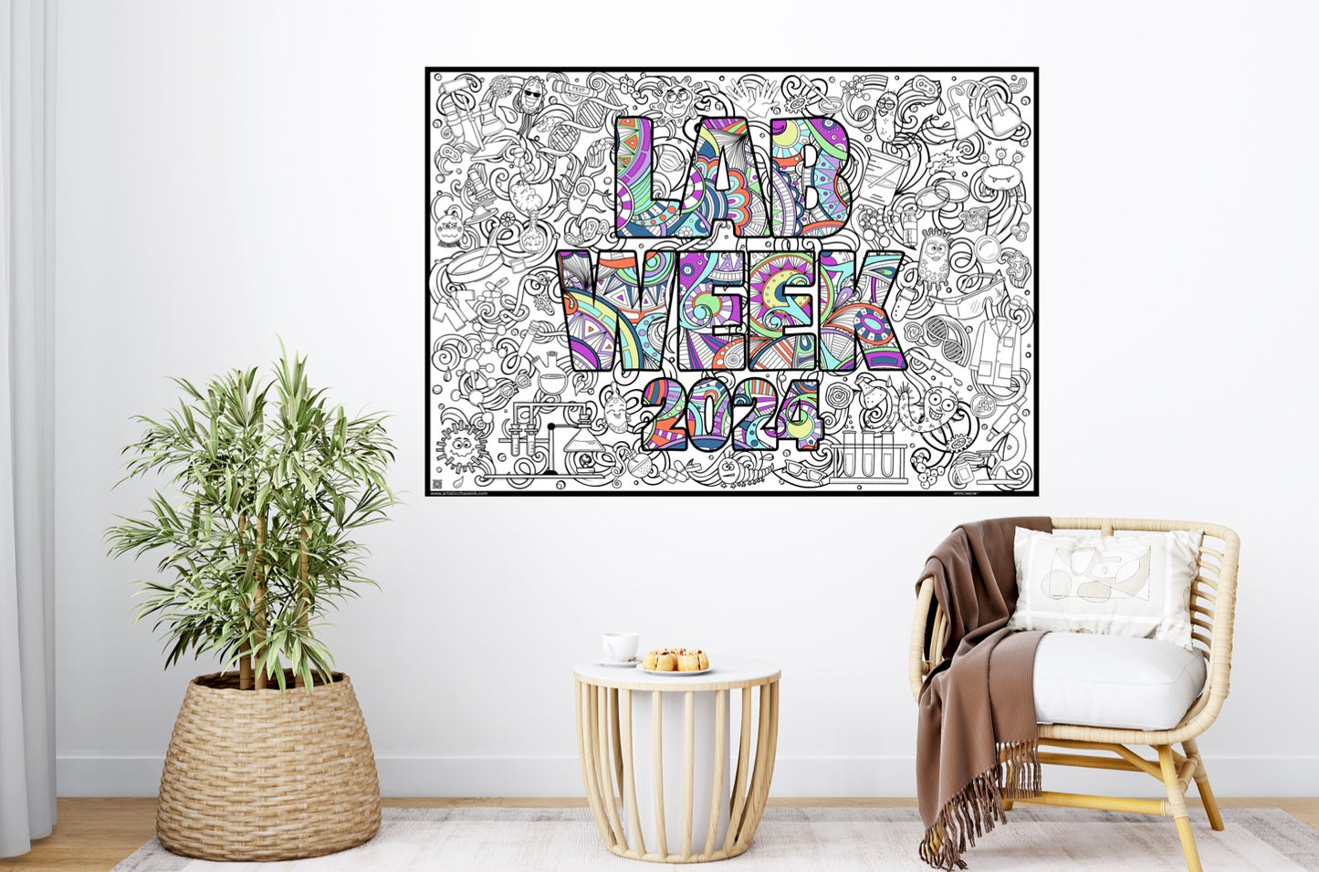 PERSONALIZED  Premium Lab Week Coloring Poster