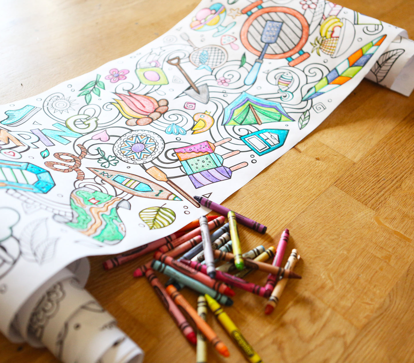 Summer Coloring Poster Roll